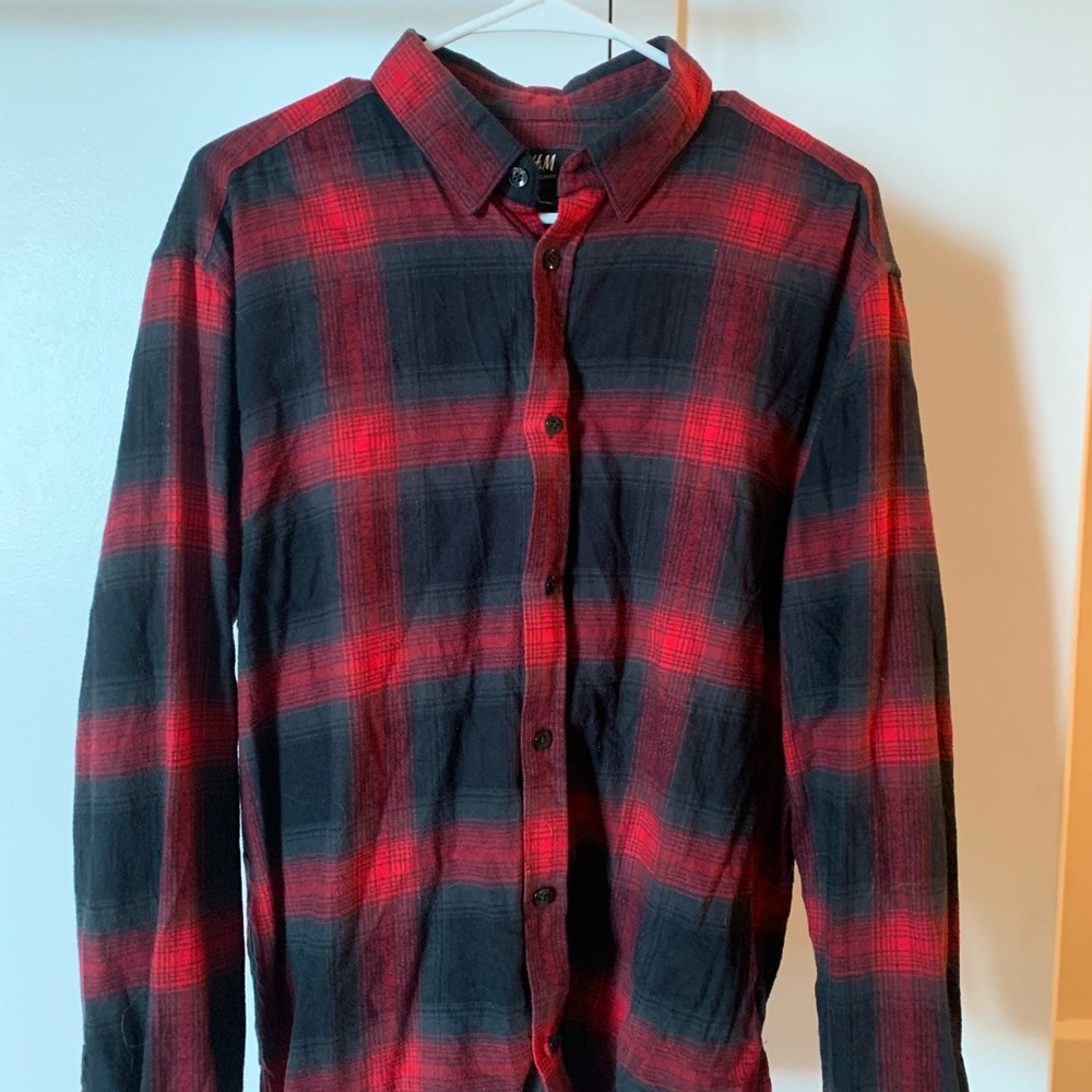 H&M regular fit flannel shirt